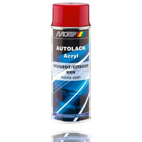 Peinture carrosserie rouge aden, Peugeot KKN, 400ml - Motip
