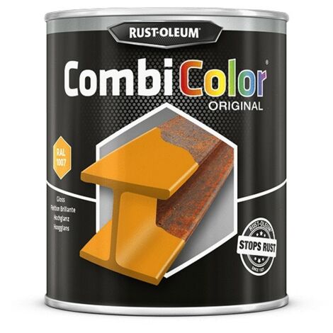 Peinture Combicolor Brillant Jaune Ral 1007 Pot 0.75 Litres