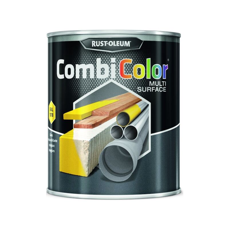 Peinture combicolor multi-surface - 0.75 l - jaune clair ral 1018 - rust-oleum