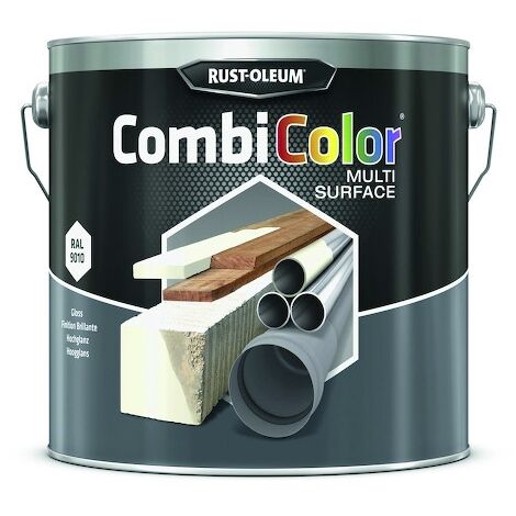 Peinture Combicolor multi-surfaces - RUST-OLEUM - Blanc satiné ral 9010