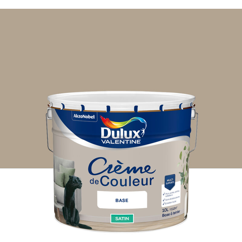 Peinture Crème De Couleur Satin Gazelle 10L Dulux Valentine