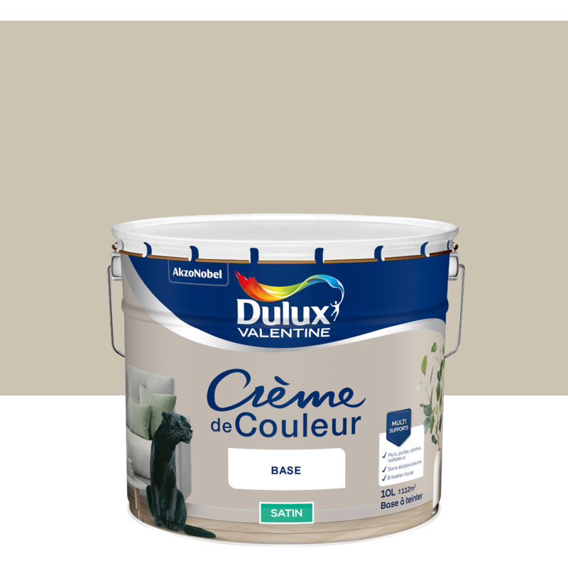 Peinture Crème De Couleur Satin Grain de Sable 10L Dulux Valentine