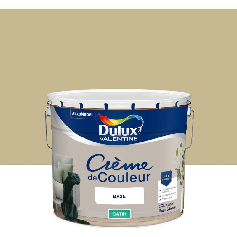 Peinture Crème De Couleur Satin Bambou 10L Dulux Valentine