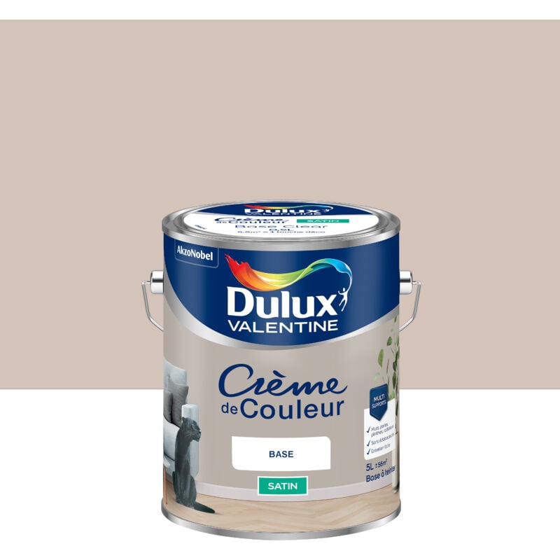Peinture Crème De Couleur Satin Lin Intense 5L Dulux Valentine