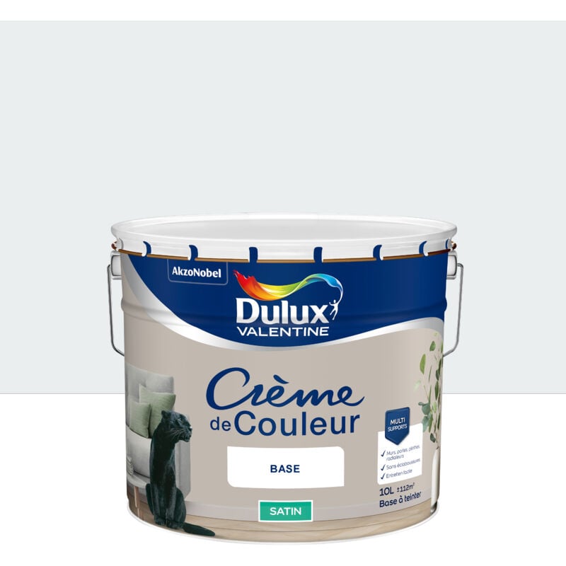 Dulux Valentine - Peinture Crème De Couleur Satin Voile de Brume 10L
