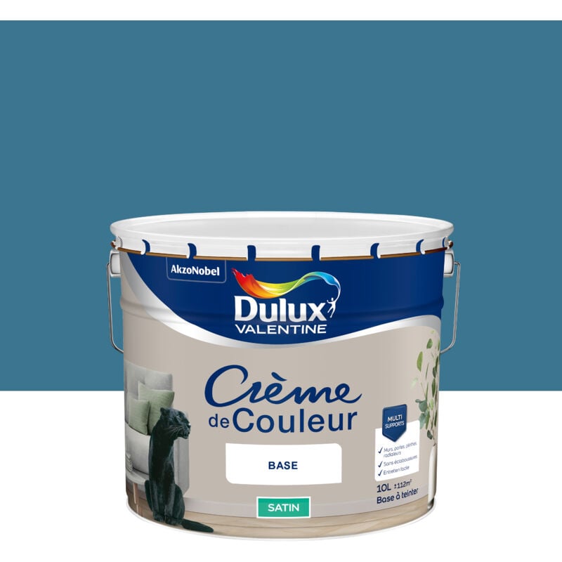 Peinture Crème De Couleur Satin Marée Haute 10L - Dulux Valentine