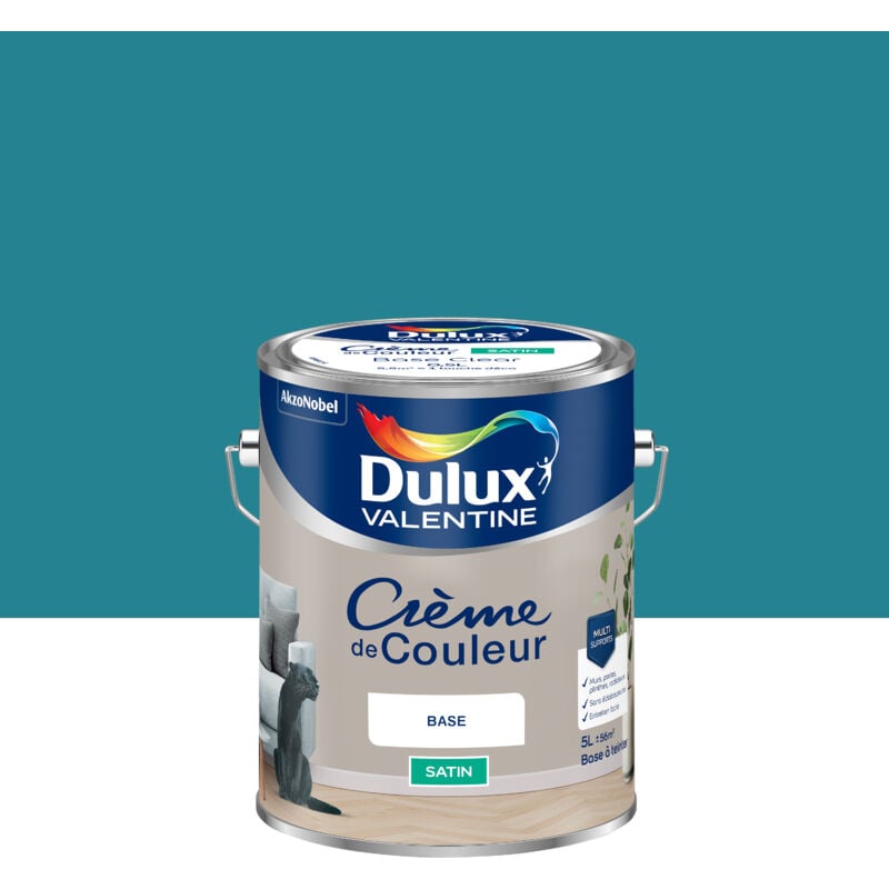 Dulux Valentine - Peinture Crème De Couleur Satin Acapulco 5L