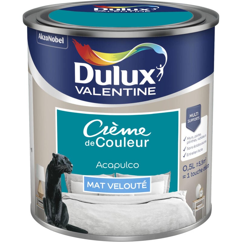Dulux Valentine - Peinture Crème De Couleur Mat Acapulco 0,5 l