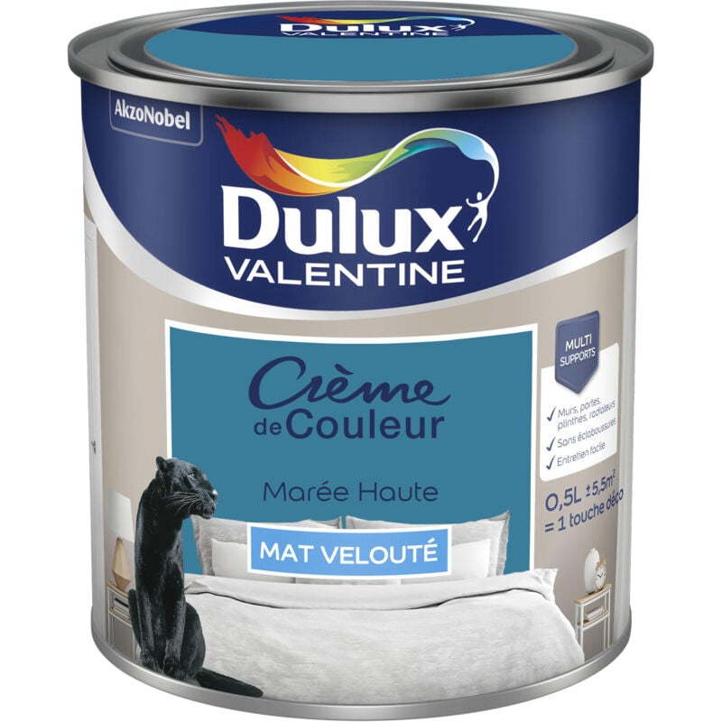 Dulux Valentine - Peinture Crème De Couleur Mat Marée Haute 0,5 l
