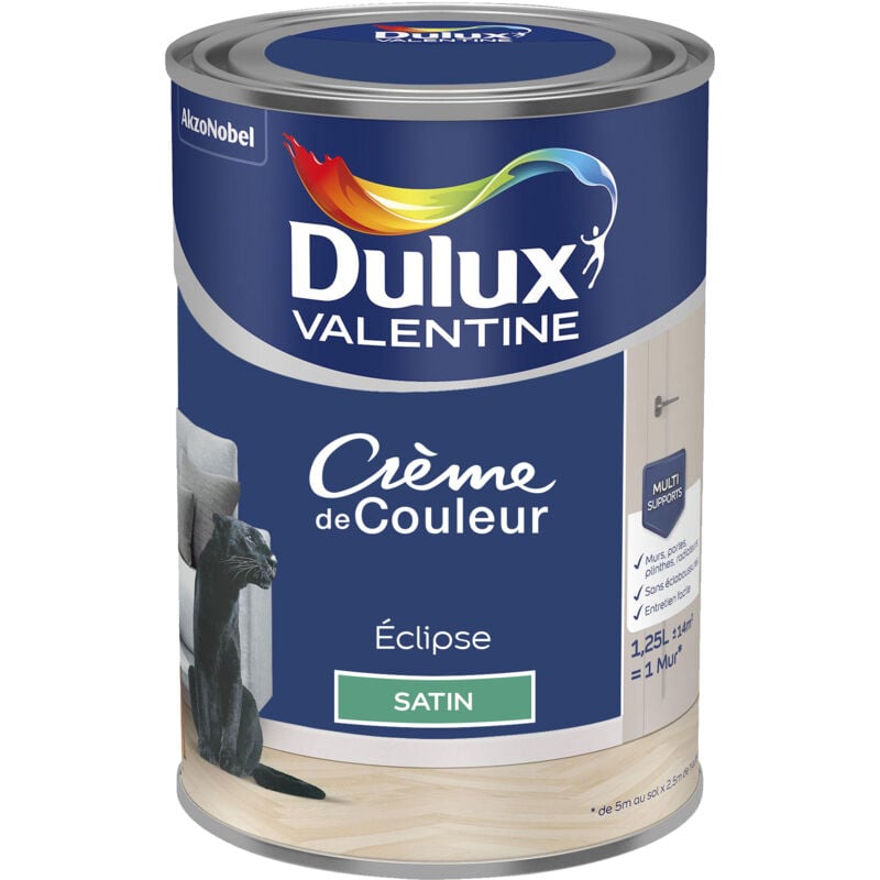 Dulux Valentine - Peinture Crème De Couleur Satin Éclipse 1,25 l
