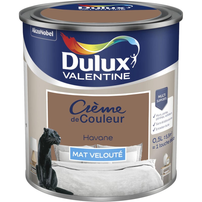 Peinture Crème De Couleur Mat Havane 0,5 L - Dulux Valentine