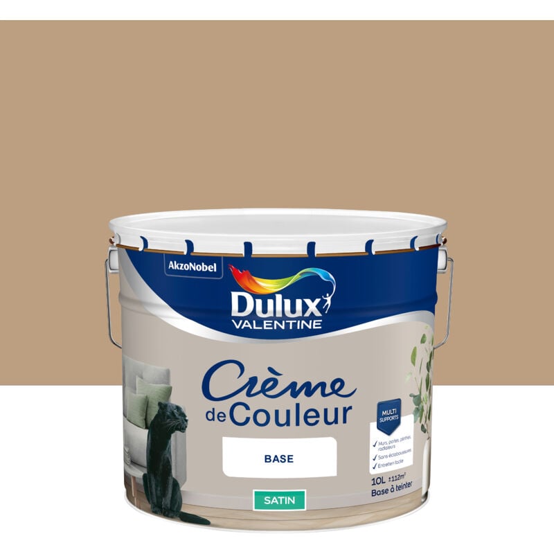 Dulux Valentine - Peinture Crème De Couleur Satin Moka Latte 10L