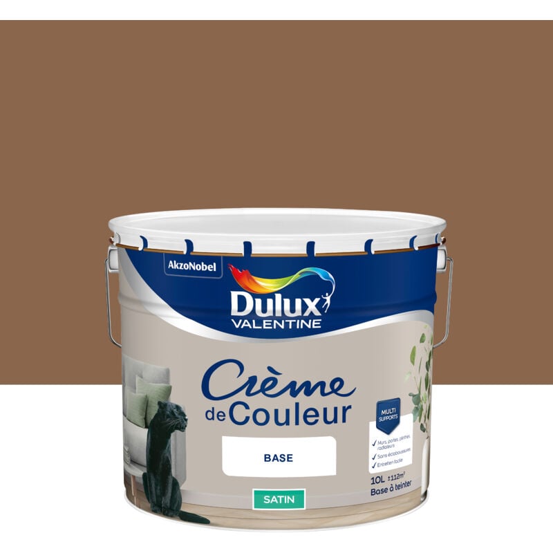 Dulux Valentine - Peinture Crème De Couleur Satin Havane 10L