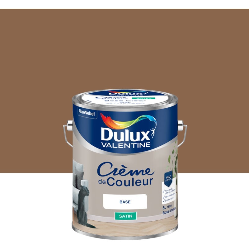 Dulux Valentine - Peinture Crème De Couleur Satin Havane 5L