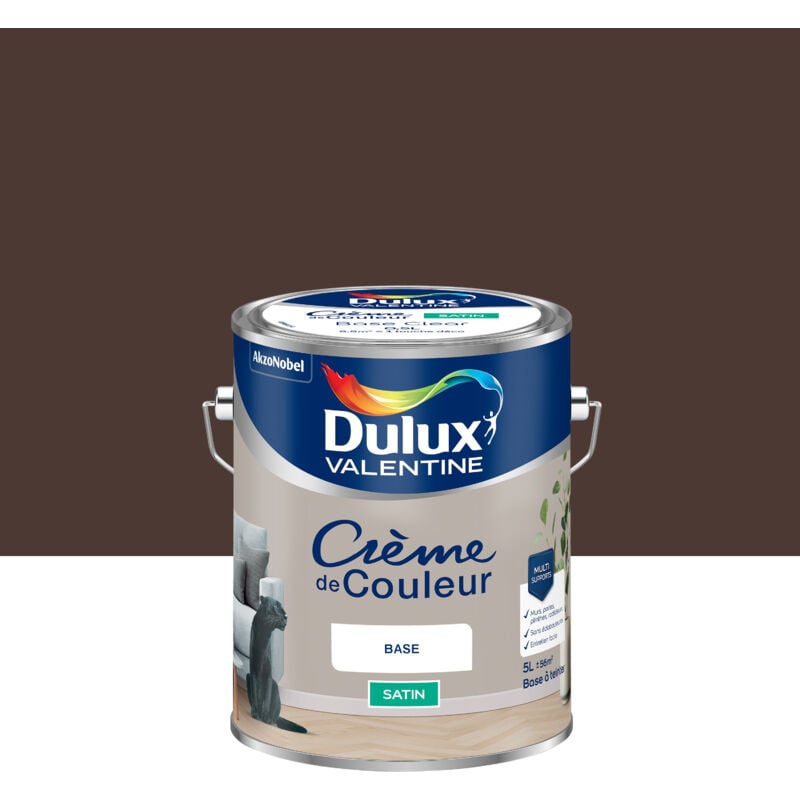 Dulux Valentine - Peinture Crème De Couleur Satin Wengé 5L