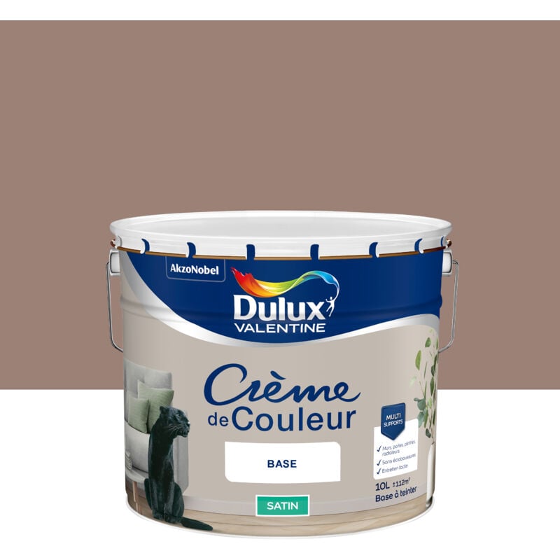 Dulux Valentine - Peinture Crème De Couleur Satin Taupe 10L
