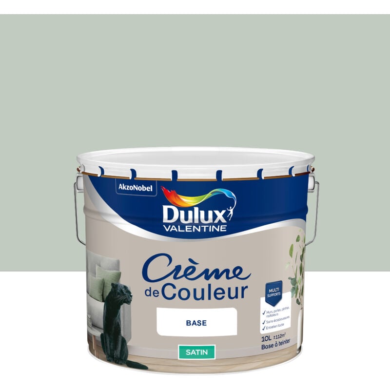 Dulux Valentine - Peinture Crème De Couleur Satin Douceur de l'Aube 10L