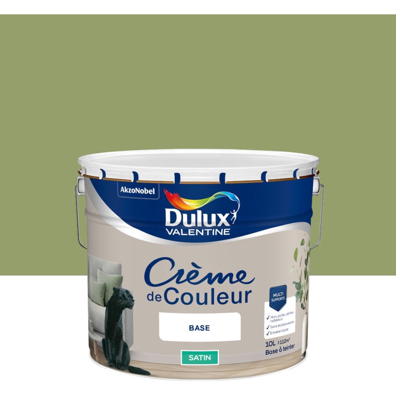 Dulux Valentine - Peinture Crème De Couleur Satin Aiguilles de Pin 10L