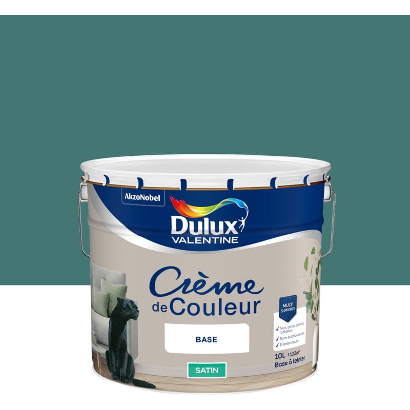 Dulux Valentine - Peinture Crème De Couleur Satin Eucalyptus 10L