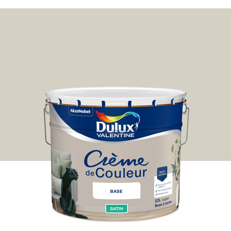 Dulux Valentine - Peinture Crème De Couleur Satin Galet 10L