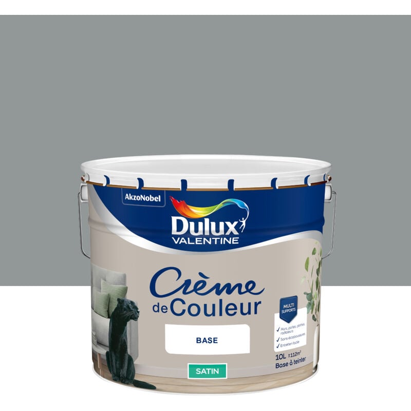 Dulux Valentine - Peinture Crème De Couleur Satin Gris Sage 10L