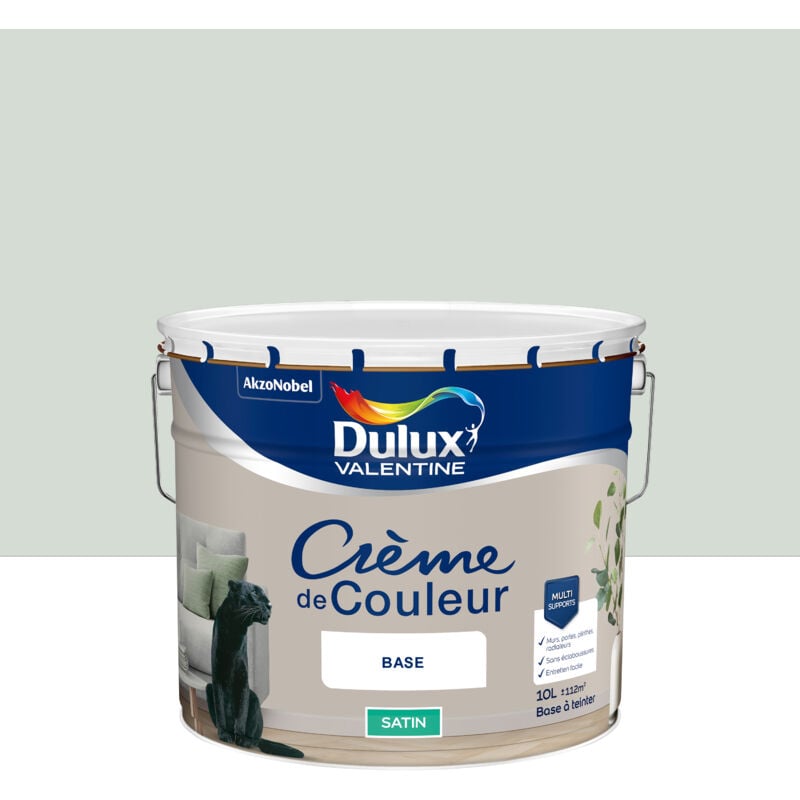 Dulux Valentine - Peinture Crème De Couleur Satin Gris Perle 10L