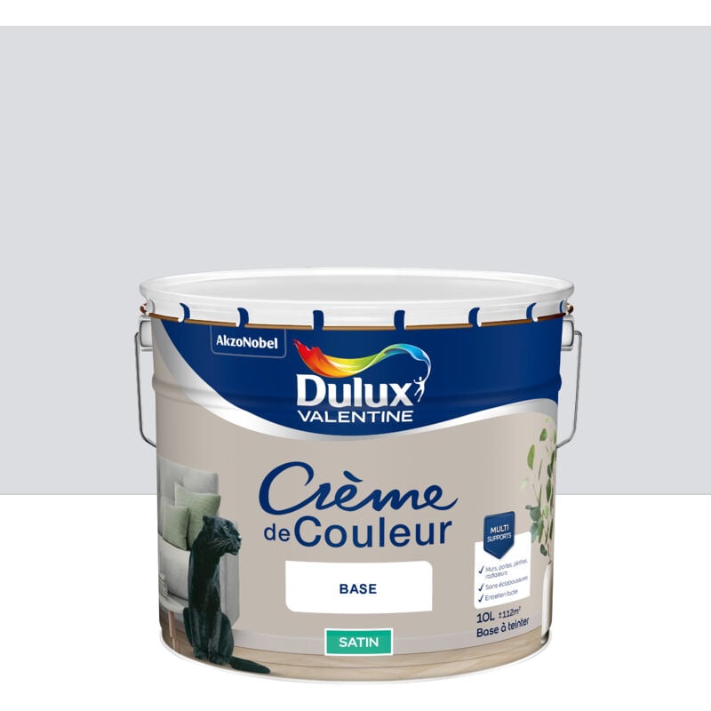 Dulux Valentine - Peinture Crème De Couleur Satin Gris Tendance 10L