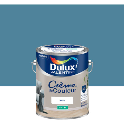 Peinture Crème De Couleur Satin Bleu Canard 5L - Dulux Valentine