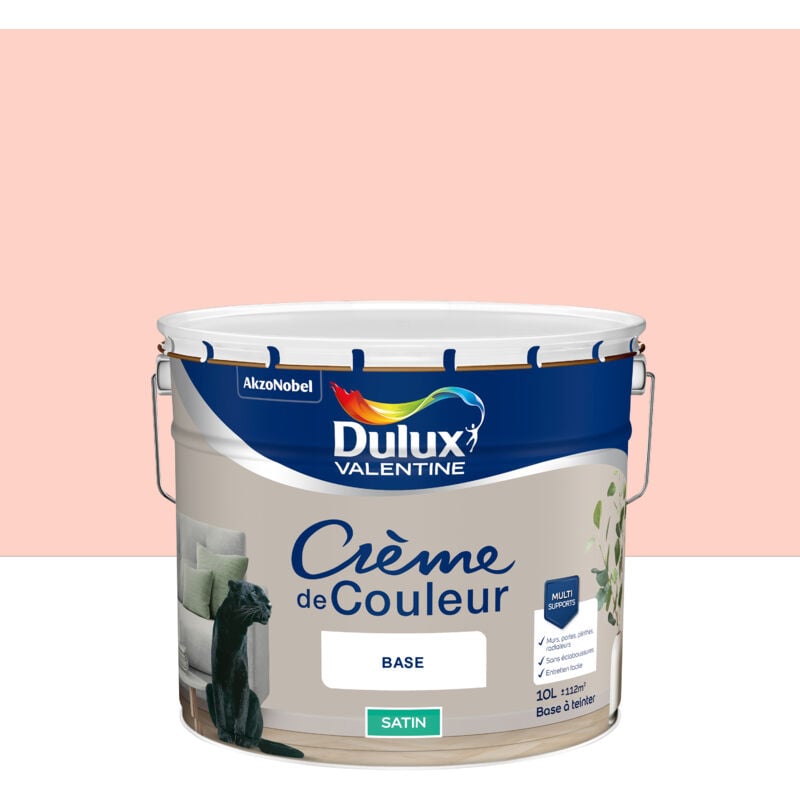 Dulux Valentine - Peinture Crème De Couleur Satin Chamallow 10L