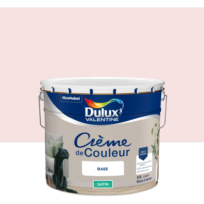 Dulux Valentine - Peinture Crème De Couleur Satin Rose Nude 10L