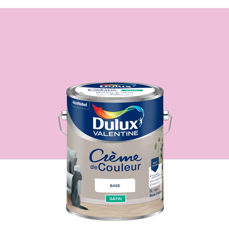 Dulux Valentine - Peinture Crème De Couleur Satin Baby Doll 5L