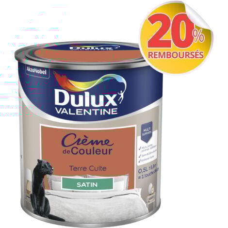 Peinture Crème De Couleur Satin Terre Cuite 0,5 L - Dulux Valentine