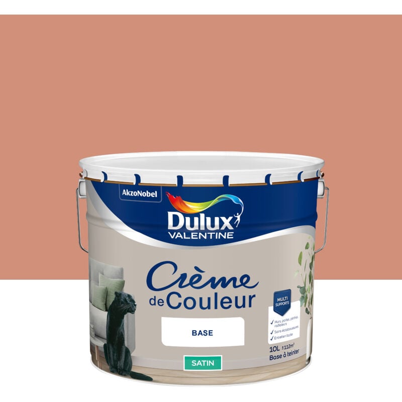 Dulux Valentine - Peinture Crème De Couleur Satin Cuivre Rose 10L