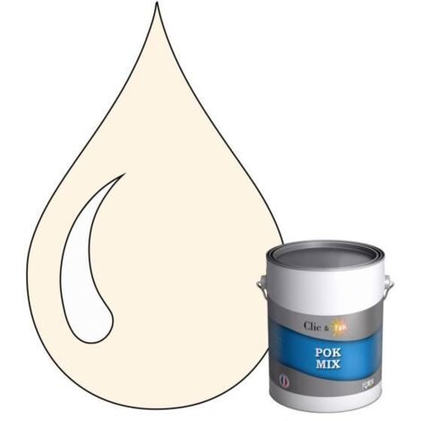 Peinture d'Accroche et Finition 2 en 1 - POK - POK MIX - Acrylique Satinée - 1L - RAL 9001