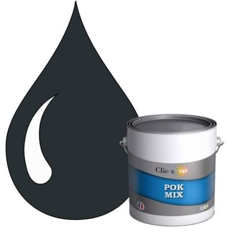 Peinture d'Accroche et Finition 2 en 1 - POK - POK MIX - Acrylique Satinée - 3L - RAL 7016 - Gris Anthracite