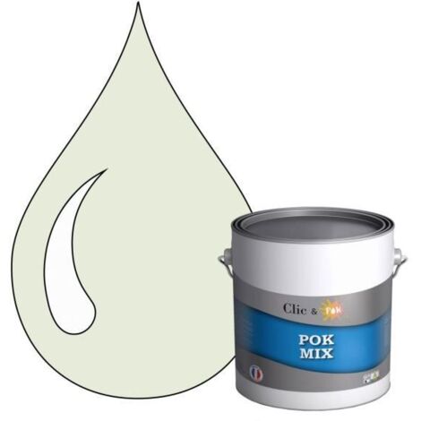 Peinture d'Accroche et Finition 2 en 1 - POK - POK MIX - Acrylique Satinée - 3L - RAL 9002 - Blanc Gris