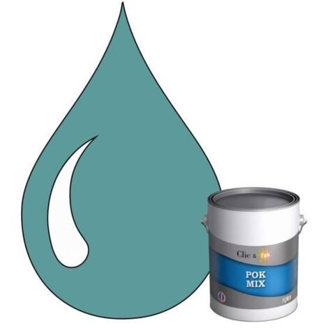 Peinture d'Accroche et Finition 2 en 1 - POK - POK MIX - Acrylique Satinée - RAL 5024 - 1L