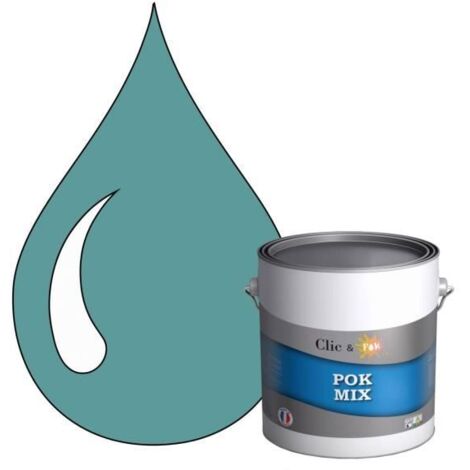 Peinture d'Accroche et Finition 2 en 1 - POK - POK MIX - Acrylique Satinée - RAL 5024 - 3L