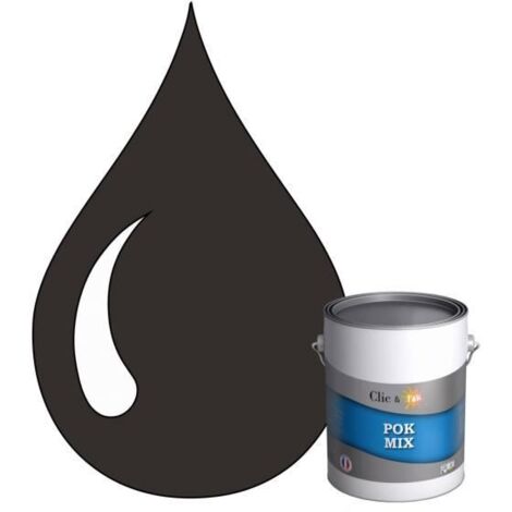 Peinture d'Accroche et Finition 2 en 1 - POK - POK MIX - Acrylique Satinée - RAL 7022 - 1L