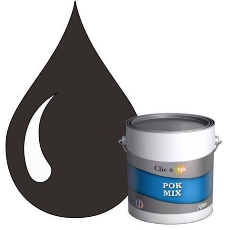 Peinture d'Accroche et Finition 2 en 1 - POK - POK MIX - Acrylique Satinée - RAL 7022 - 3L