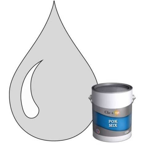 Peinture d'Accroche et Finition 2 en 1 - POK - POK MIX - Acrylique Satinée - RAL 9018 - 1L