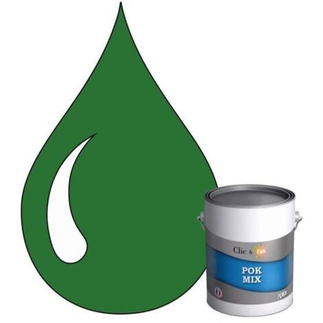 Peinture d'Accroche et Finition 2 en 1 - POK - RAL 6001 - Vert Émeraude - Satiné - 1L