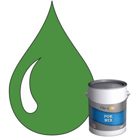 Peinture d'Accroche et Finition 2 en 1 - POK - RAL 6017 - Vert Mai - Satiné - 1L