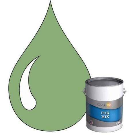 Peinture d'Accroche et Finition 2 en 1 - POK - RAL 6021 - Vert Pâle - Satiné - 1L