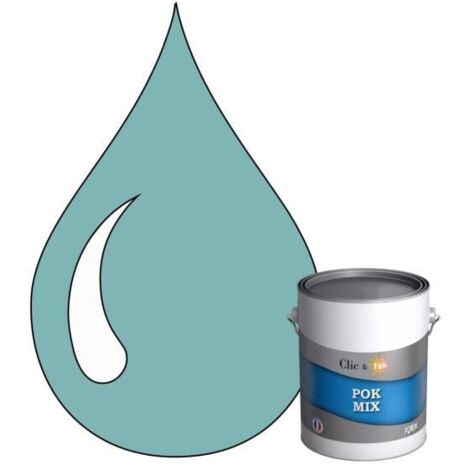 Peinture d'Accroche et Finition 2 en 1 - POK - RAL 6034 - Turquoise Pastel - Satiné - 1L