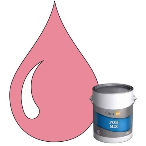 Peinture d'Accroche et Finition Acrylique Satinée - POK - POK MIX - RAL 3015 - Rose Clair - 1L