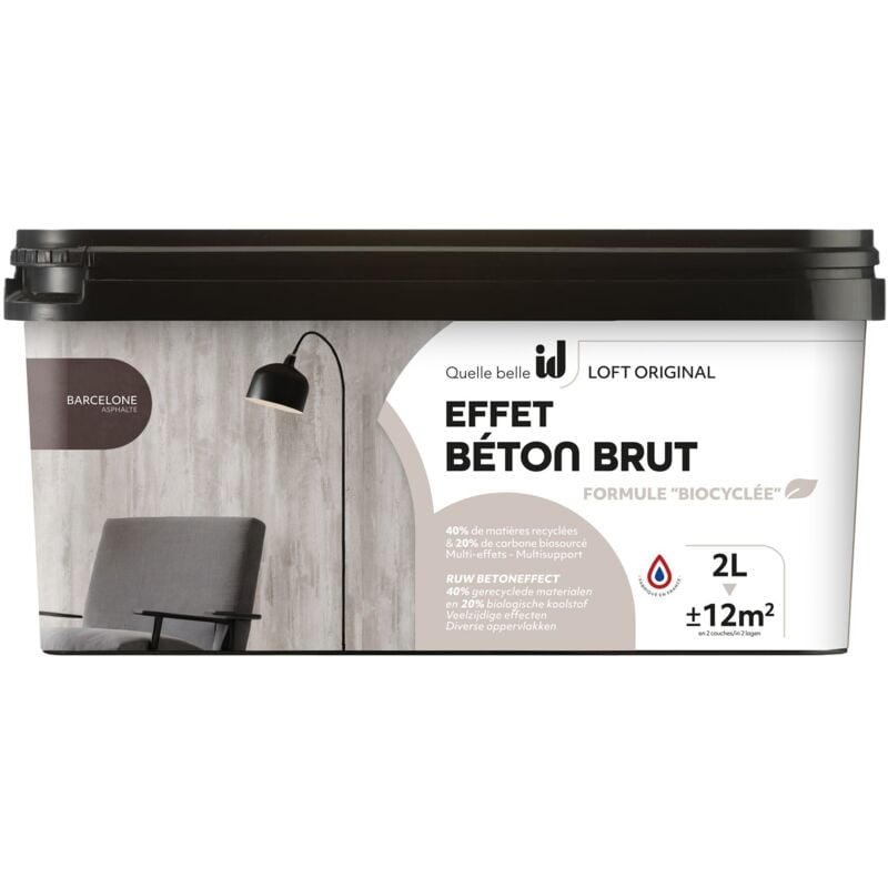 Peinture décorative loft beton original 2L barcelone Id Paris