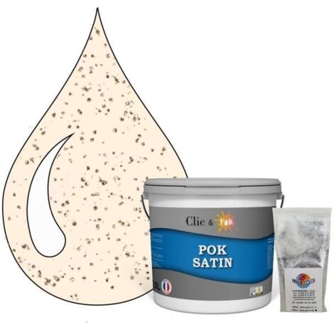 Peinture de Finition Acrylique Effet Pailleté - POK PAILLETTE - Rose Pêche - Satiné - 2,5L