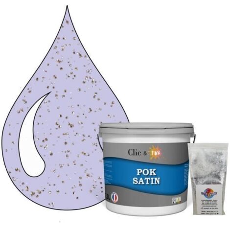 Peinture de Finition Acrylique Effet Pailleté - Sorbet Violet - 2,5L - Satiné - Intérieur