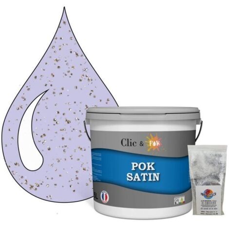 Peinture de Finition Acrylique Effet Pailleté - Sorbet Violet - Intérieur - Satiné - 5L